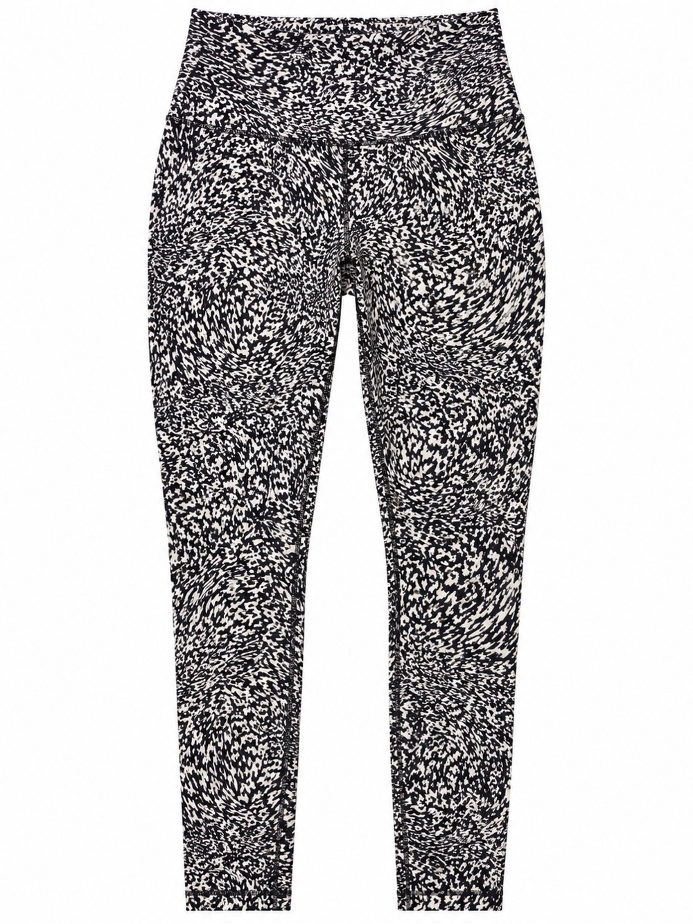 🖤 Lululemon Black & White Printed Leggings – Size 6